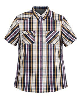 MEC Short Sleeve Plaid Shirt Outdoor Gorpcore Hiking Utility Casual XL